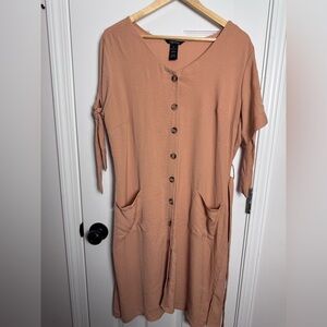 Women's Midi Dress in Tan